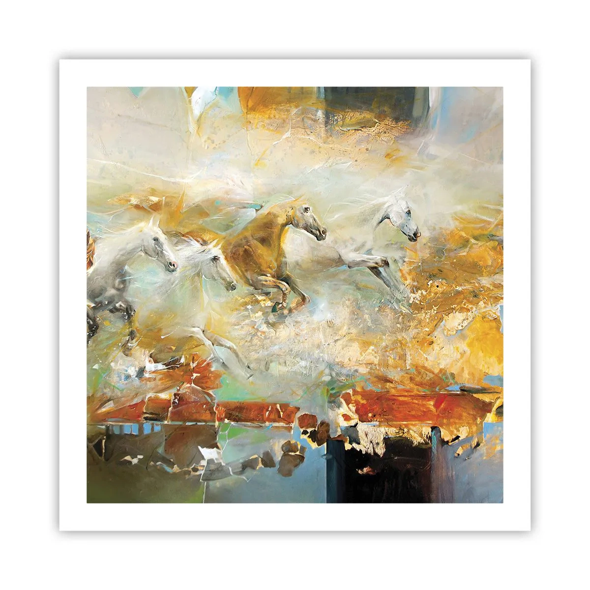 Poszter - Vágta a fényen át - 60x60 cm