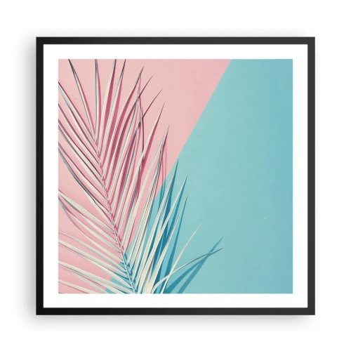 Poszter fehér keretben - Trópusi impresszió - 60x60 cm