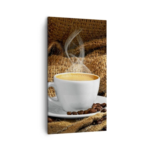 Vászonkép - A mokka illata és a mézes folyadék sűrűsége - 45x80 cm