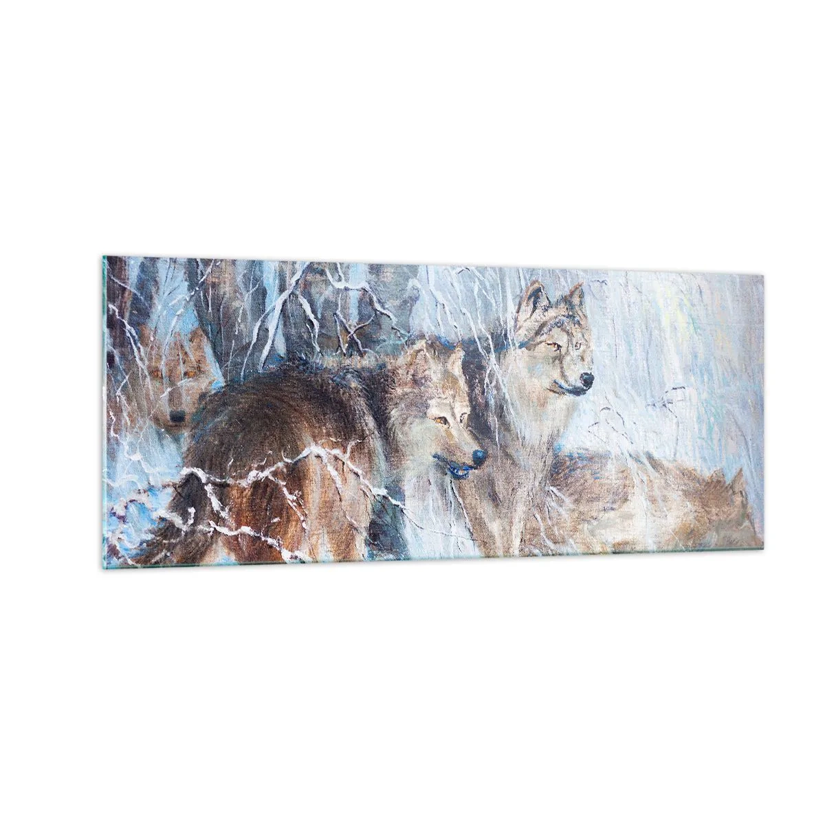 Üveg kép - Figyelem! Közeledik… - 100x40 cm