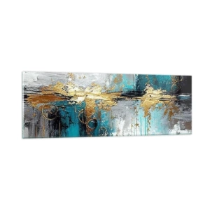 Üveg kép - Minden áramlik - 90x30 cm