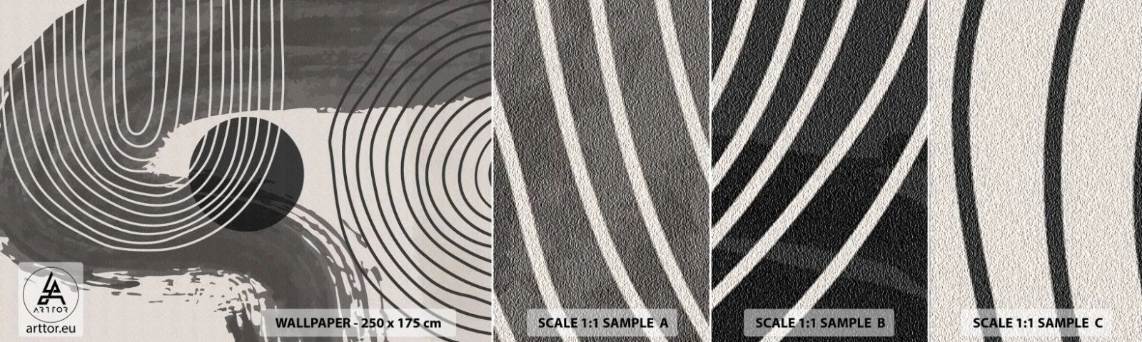 Fotótapéta Minta Standard Eco - Az ovális nyer - Absztrakció, Minimalizmus, Darab - 100x30 cm