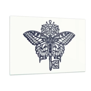 Üveg kép - A szív minden titka - 120x80 cm