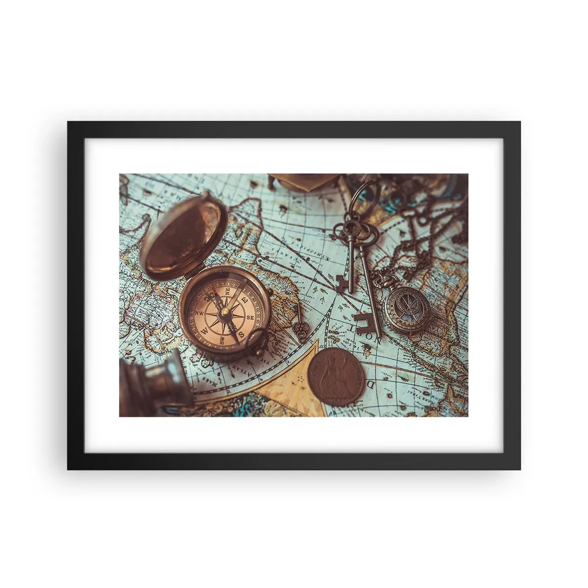 Poszter fehér keretben - A kalandvágynak - 40x30 cm