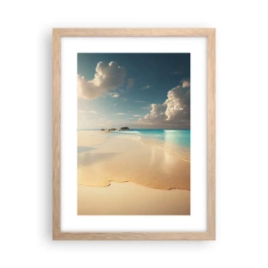 Poszter világos tölgy keretben - Egy álomszerű nap - 30x40 cm