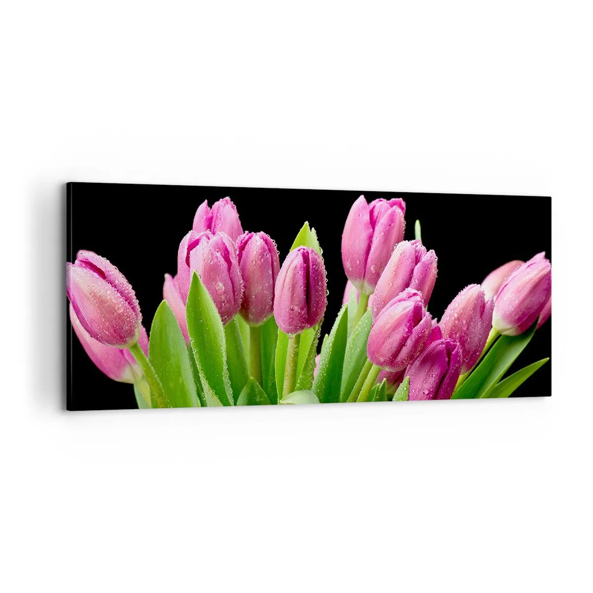 Vászonkép - Lila tavaszi öröm - 100x40 cm