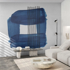 Fotótapéta Standard Eco - Kékes-fekete - Absztrakció, Darab, Modern művészet - 200x140 cm