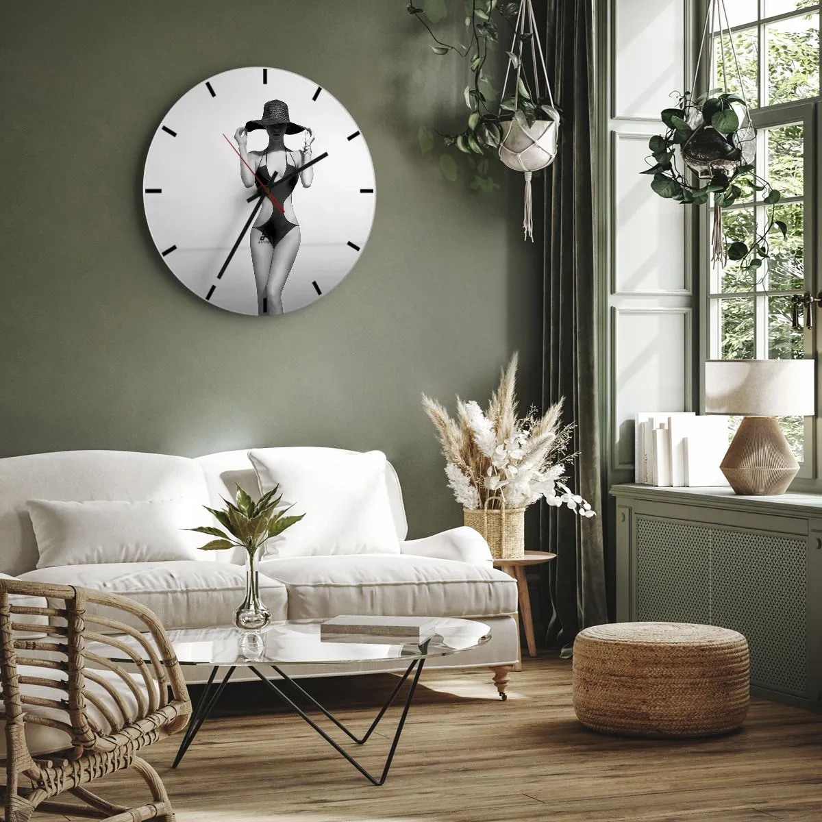 Falióra, Óra - A nevem Elegance - 40x40 cm