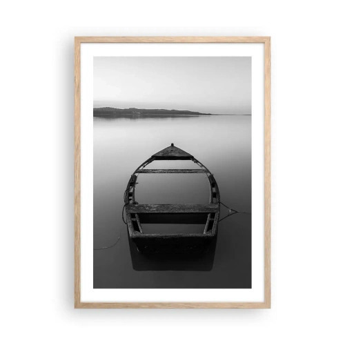 Poszter világos tölgy keretben - Vágyódás és melankólia - 50x70 cm