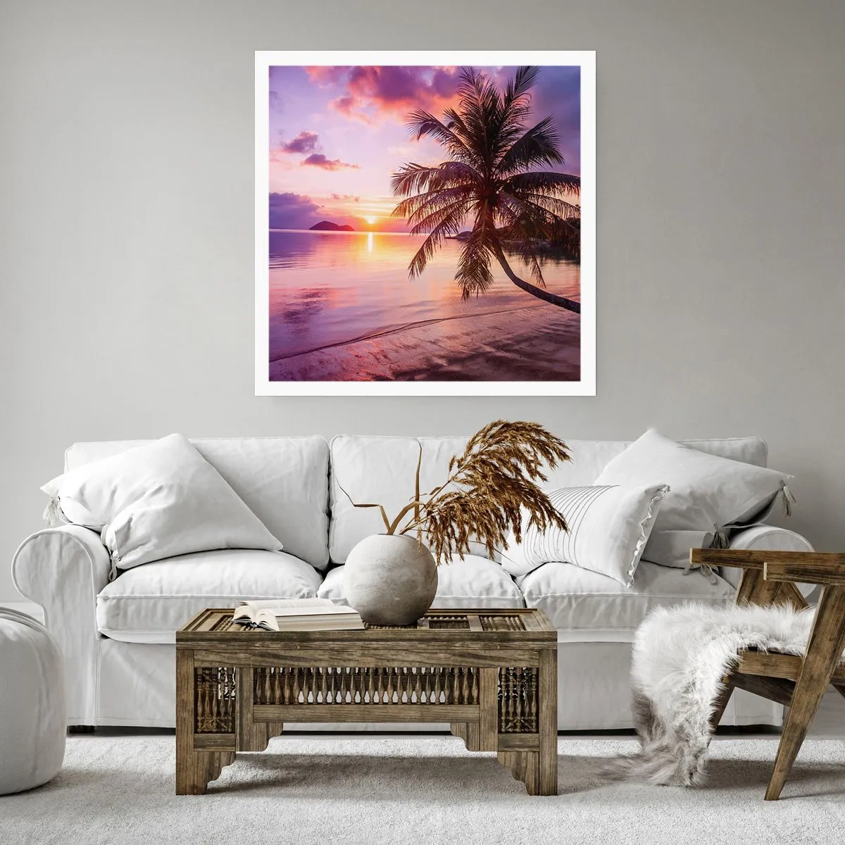 Poszter - Boldogság egészen a horizontig - 30x30 cm