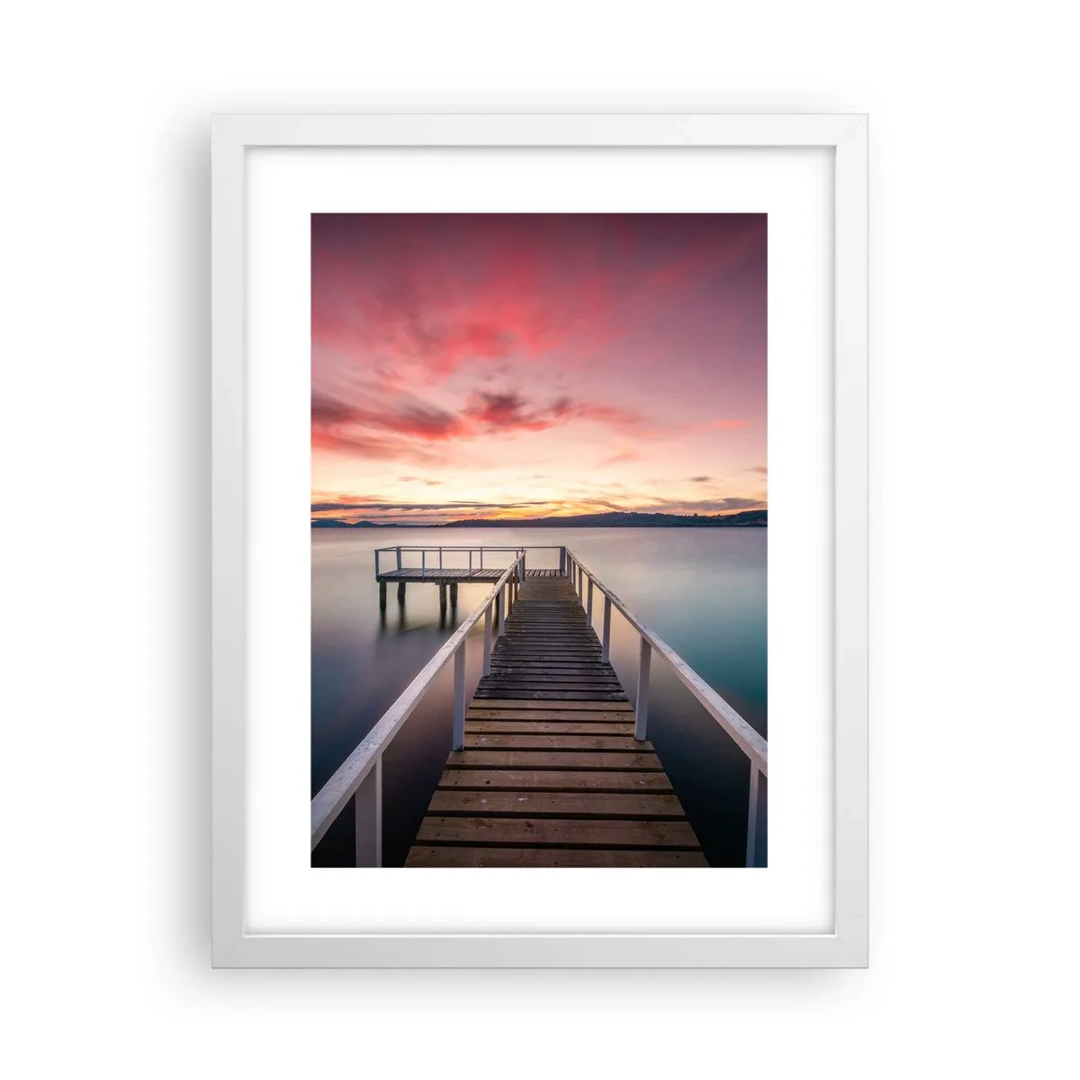 Poszter fekete keretben - Az este szelíd lángja - 30x40 cm