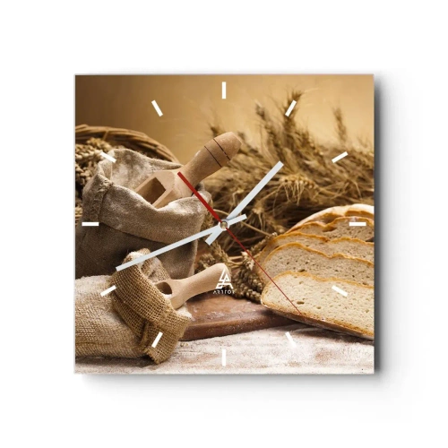 Falióra, Óra - Hogyan vágta le a késsel - 40x40 cm