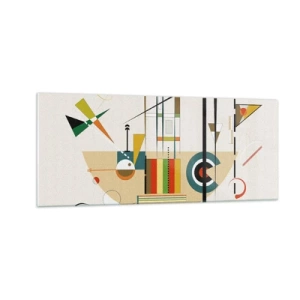 Üveg kép - És nevet a világ - 100x40 cm