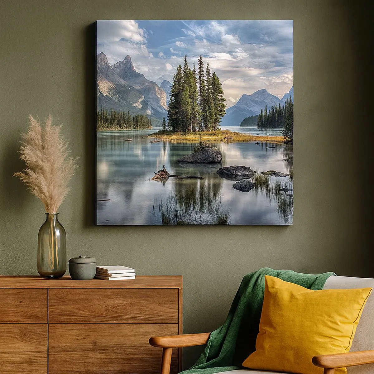 Vászonkép - A nagy és tiszta víz mellett... - 30x30 cm