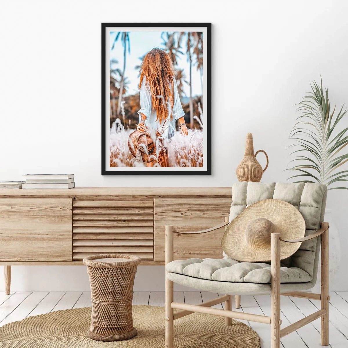 Poszter fehér keretben - Fűbolyhból született - 40x50 cm