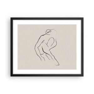 Poszter fehér keretben - Intim vázlat - 50x40 cm