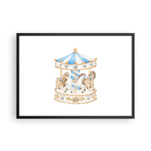 Poszter fehér keretben - Édes gyermekkor - 70x50 cm