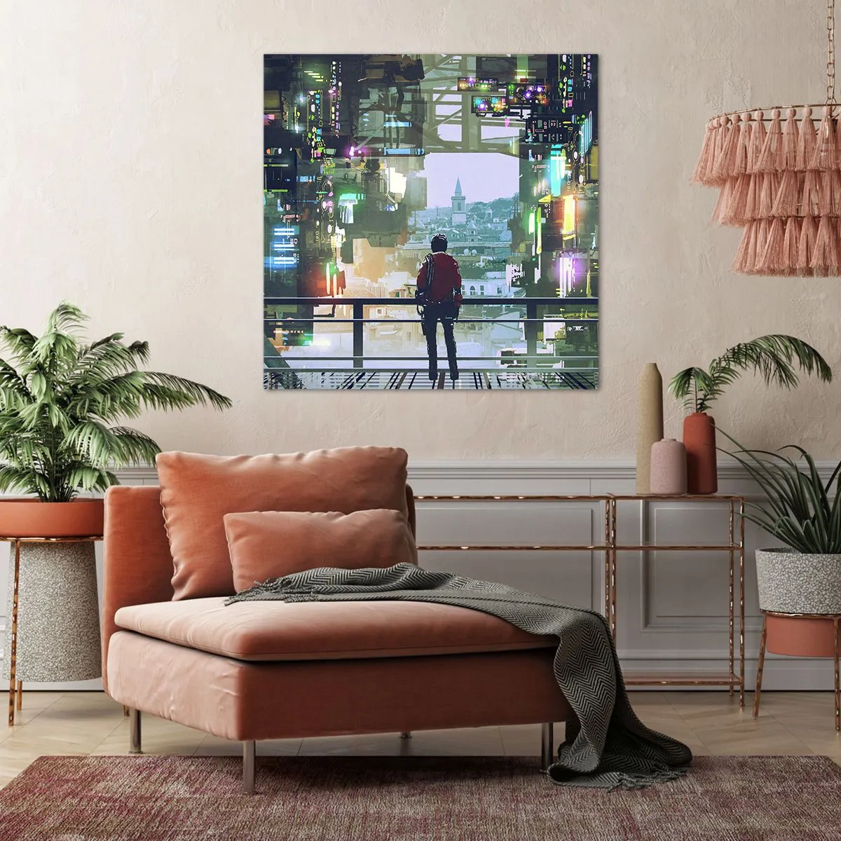 Vászonkép - Két világ - 60x60 cm