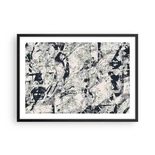 Poszter fehér keretben - Az ellentétek egymásba fonódása - 70x50 cm