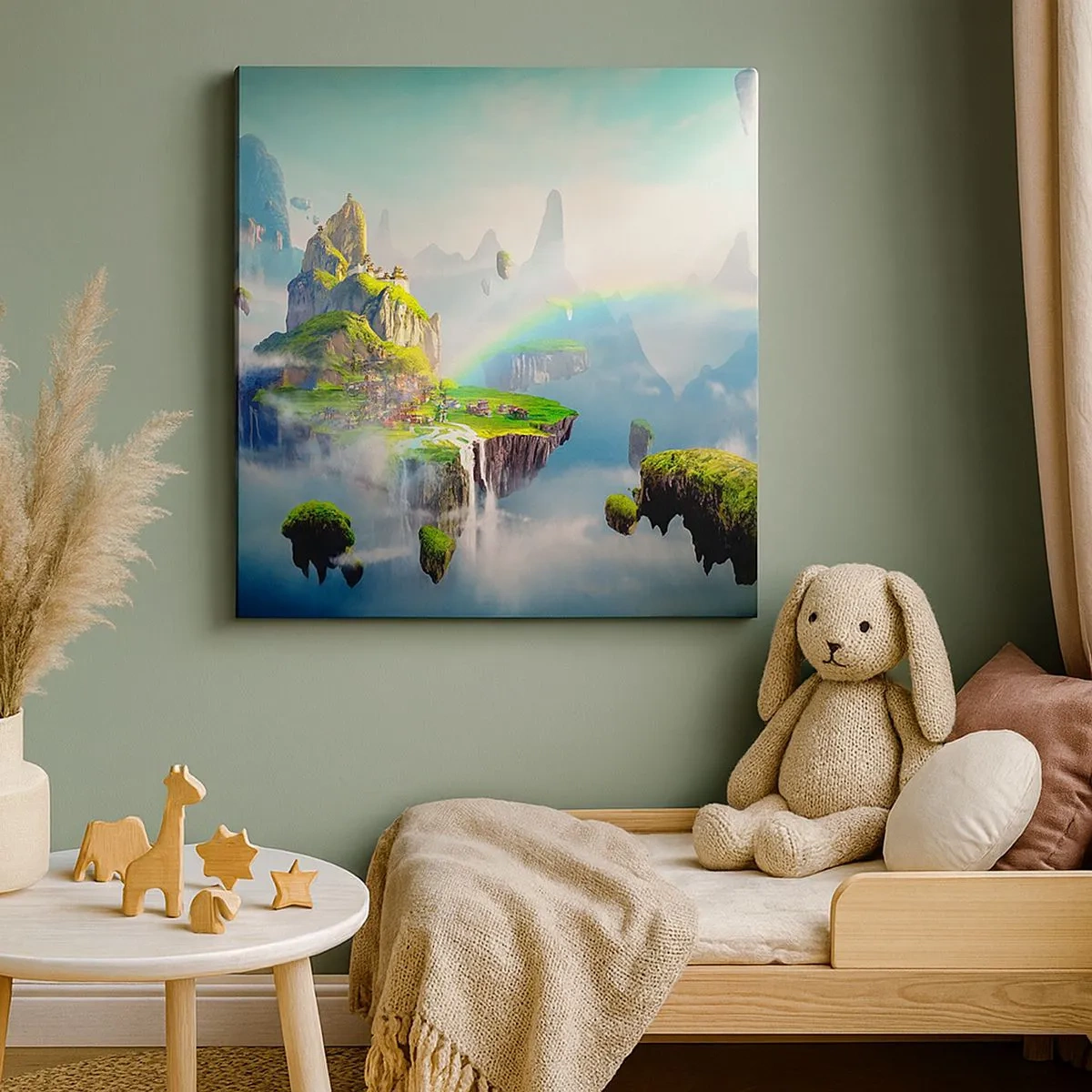 Vászonkép - Az ég közepén - boldog szigetek - 30x30 cm