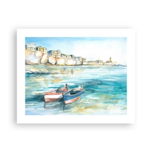 Poszter - Tájkép azúrkéken - 50x40 cm