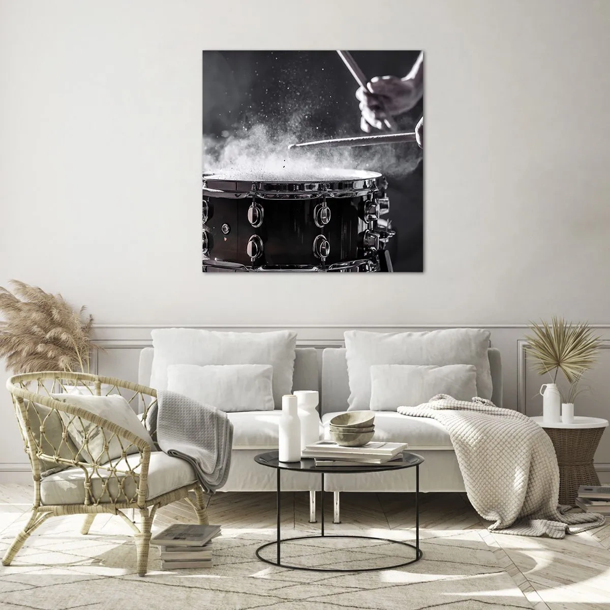 Üveg kép - A zene pulzusa - 60x60 cm