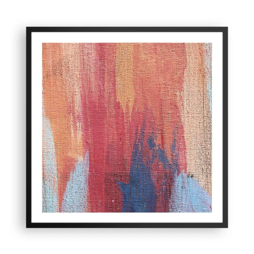 Poszter fehér keretben - Szivárványon kiúszva - 60x60 cm