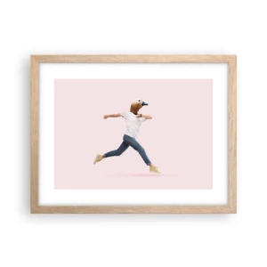 Poszter világos tölgy keretben - Egy csipetnyi abszurditás - 40x30 cm