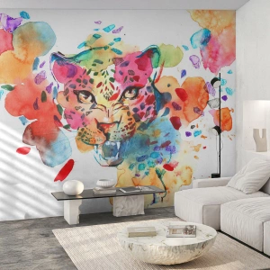 Öntapadós Fotótapéta Deluxe Sticker - Szépség és a szörny - Párduc, Állatok, Absztrakció - 100x70 cm