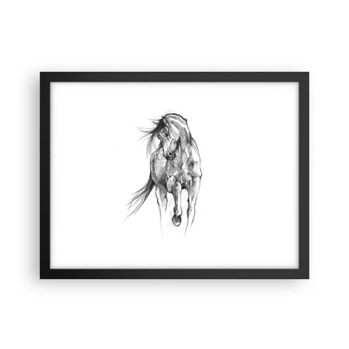 Poszter fehér keretben - Kecses ügetésben - 40x30 cm