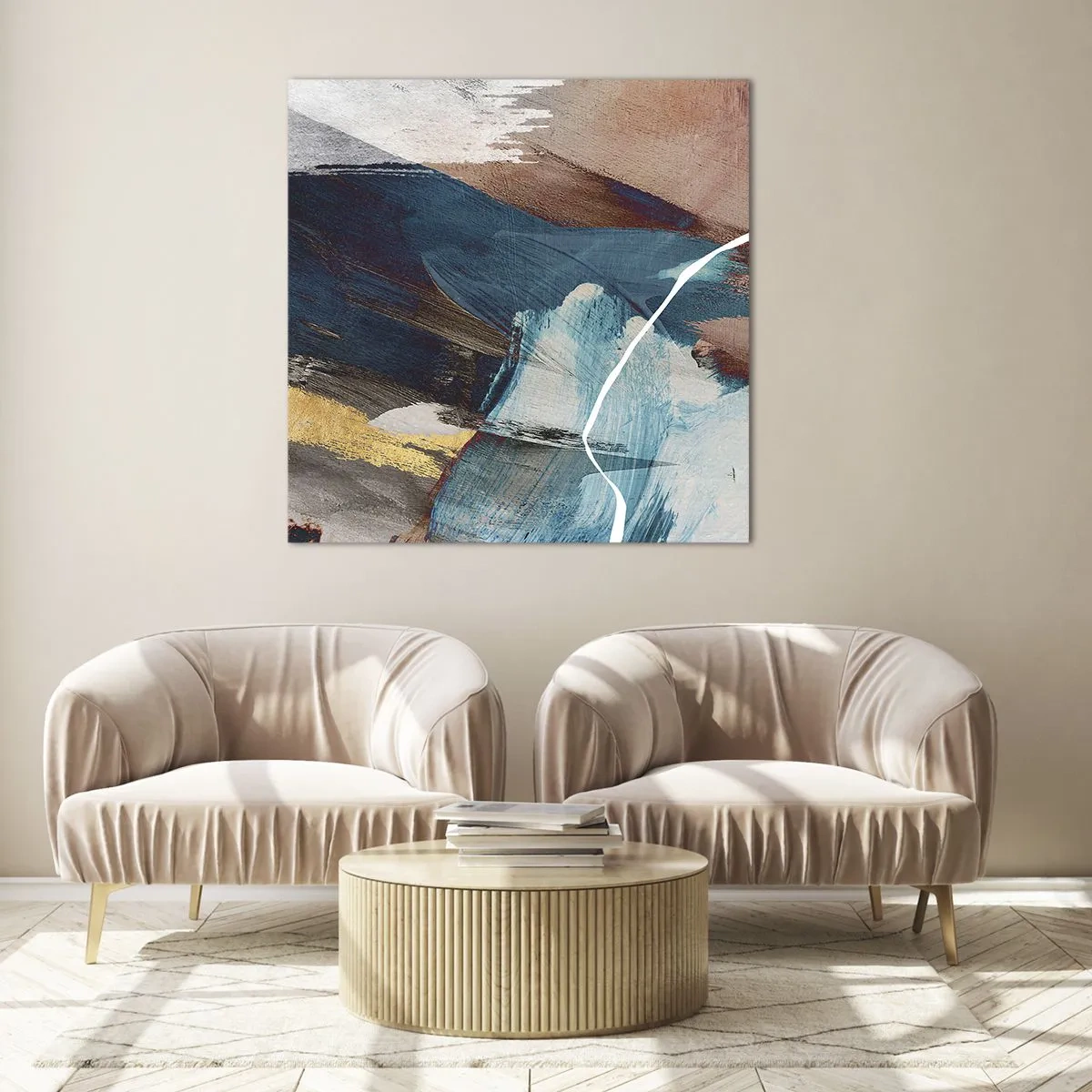 Üveg kép - Lelkesedéssel és energiával - 50x50 cm