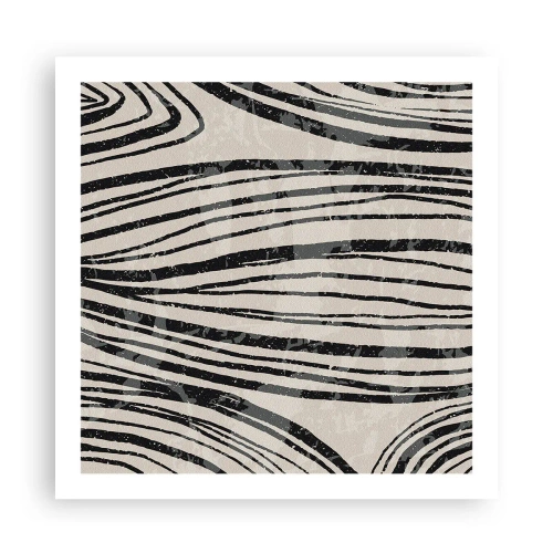 Poszter - Vonalak csobbanása - 60x60 cm