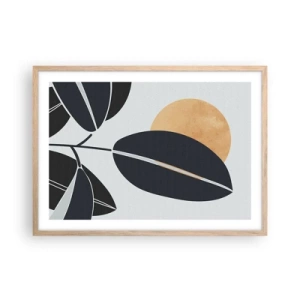 Poszter világos tölgy keretben - Egy forró nyári nap - 70x50 cm