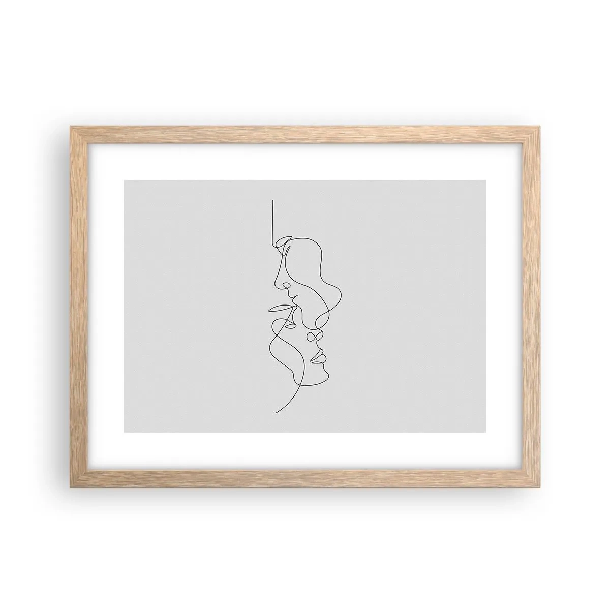 Poszter világos tölgy keretben - Gyászos sóvárgás - 40x30 cm