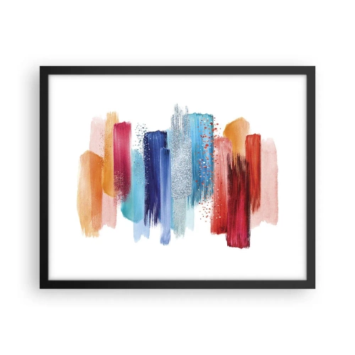 Poszter fehér keretben - Fel és le - 50x40 cm