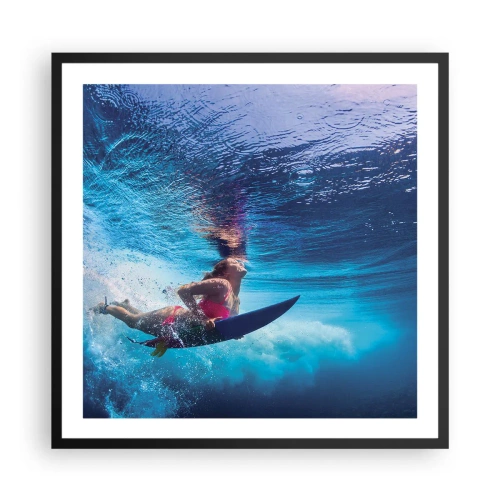 Poszter fehér keretben - Az öröm mélysége - 60x60 cm