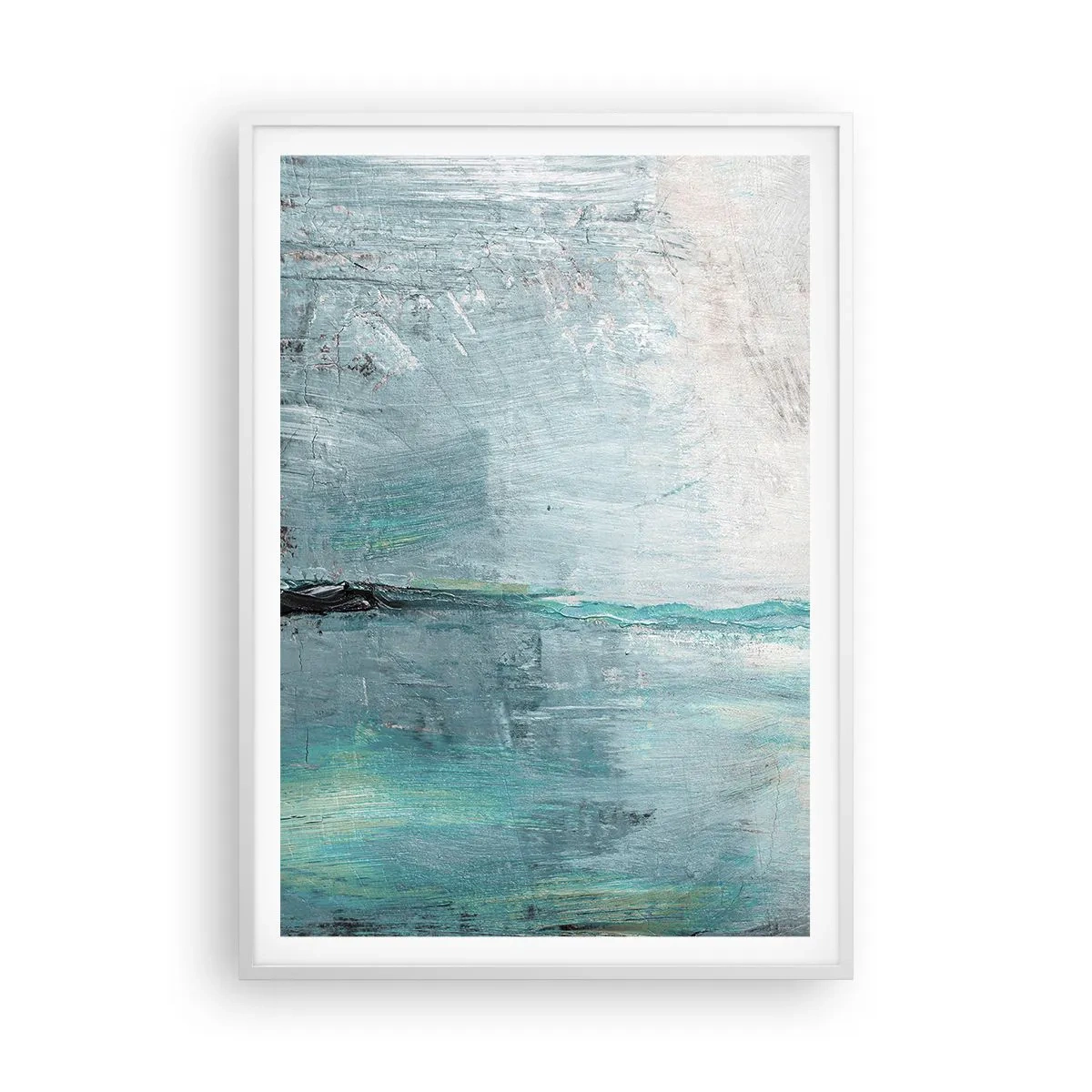 Poszter fekete keretben - Vízszintesen kék színben - 70x100 cm