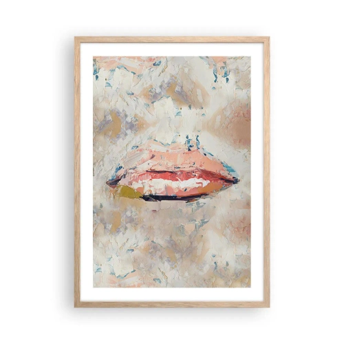 Poszter világos tölgy keretben - Felébreszti az érzékeket - 50x70 cm