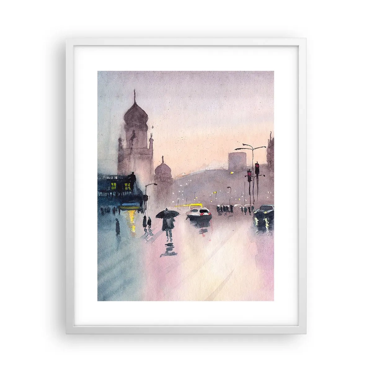 Poszter fekete keretben - Az esős ködben - 40x50 cm