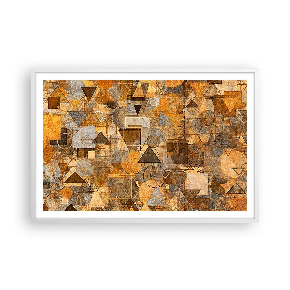 Poszter fekete keretben - Formában a világ - 91x61 cm