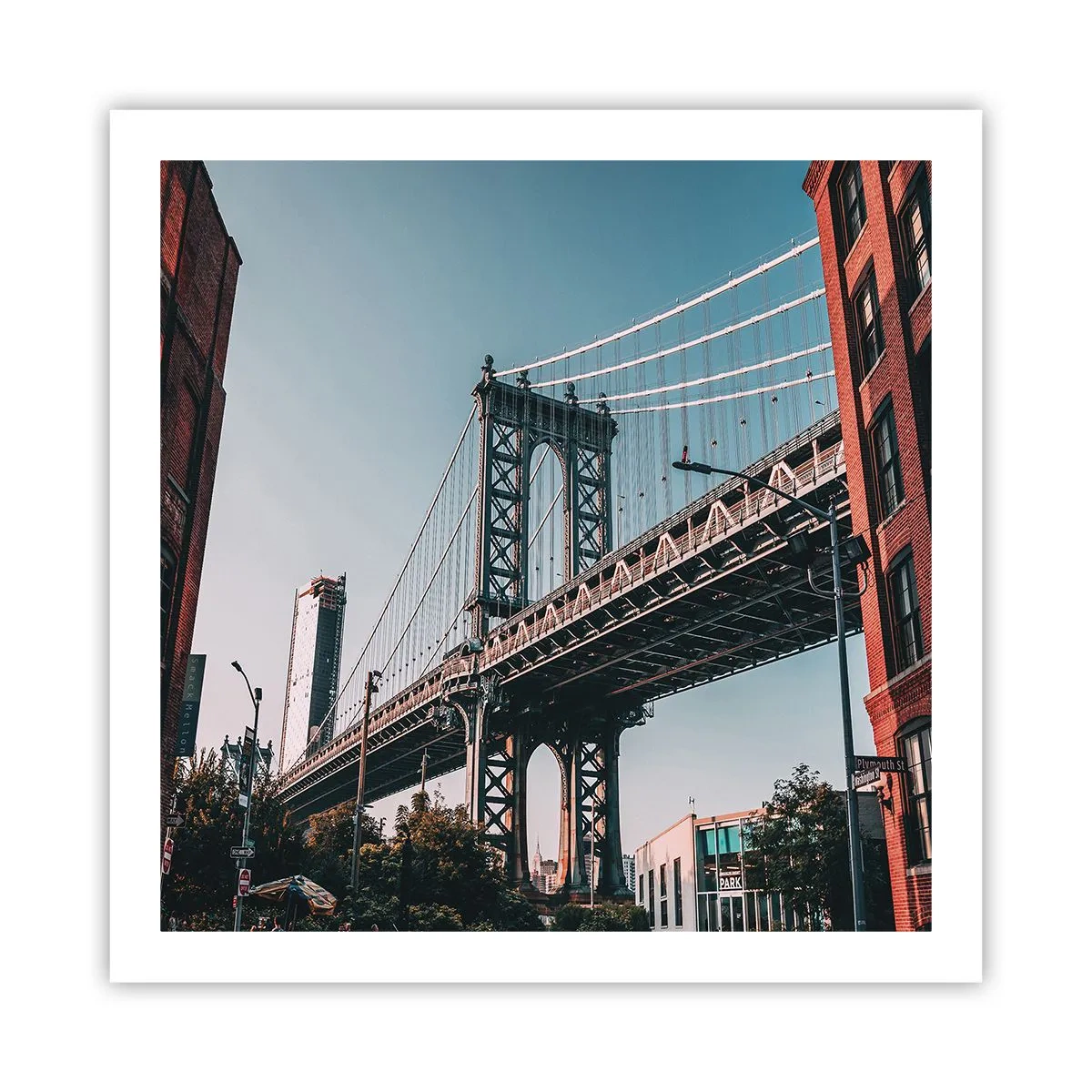 Poszter - A város hullámai fölött - 60x60 cm