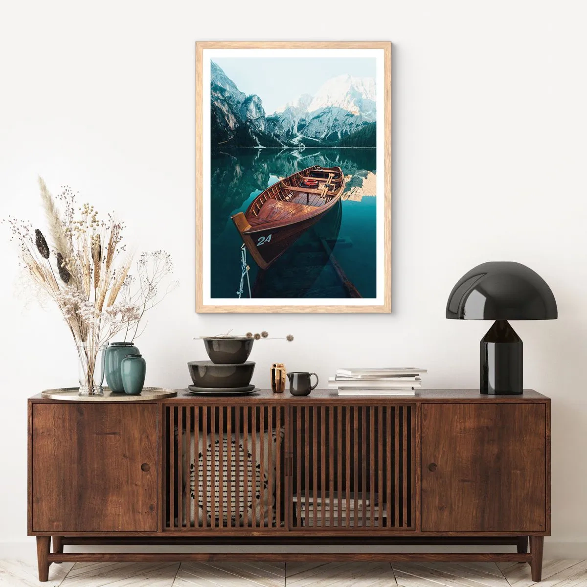 Poszter világos tölgy keretben - Üvegre festve - 70x100 cm