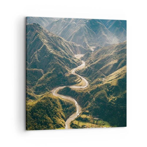 Vászonkép - A hegyek szívéből - 60x60 cm