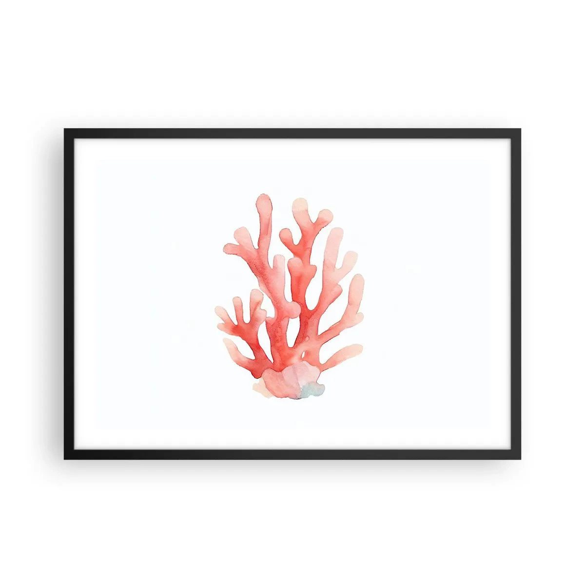 Poszter fehér keretben - A korall színe - 70x50 cm