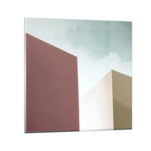 Üveg kép - Egy napsütéses nyár geometriája - 70x70 cm