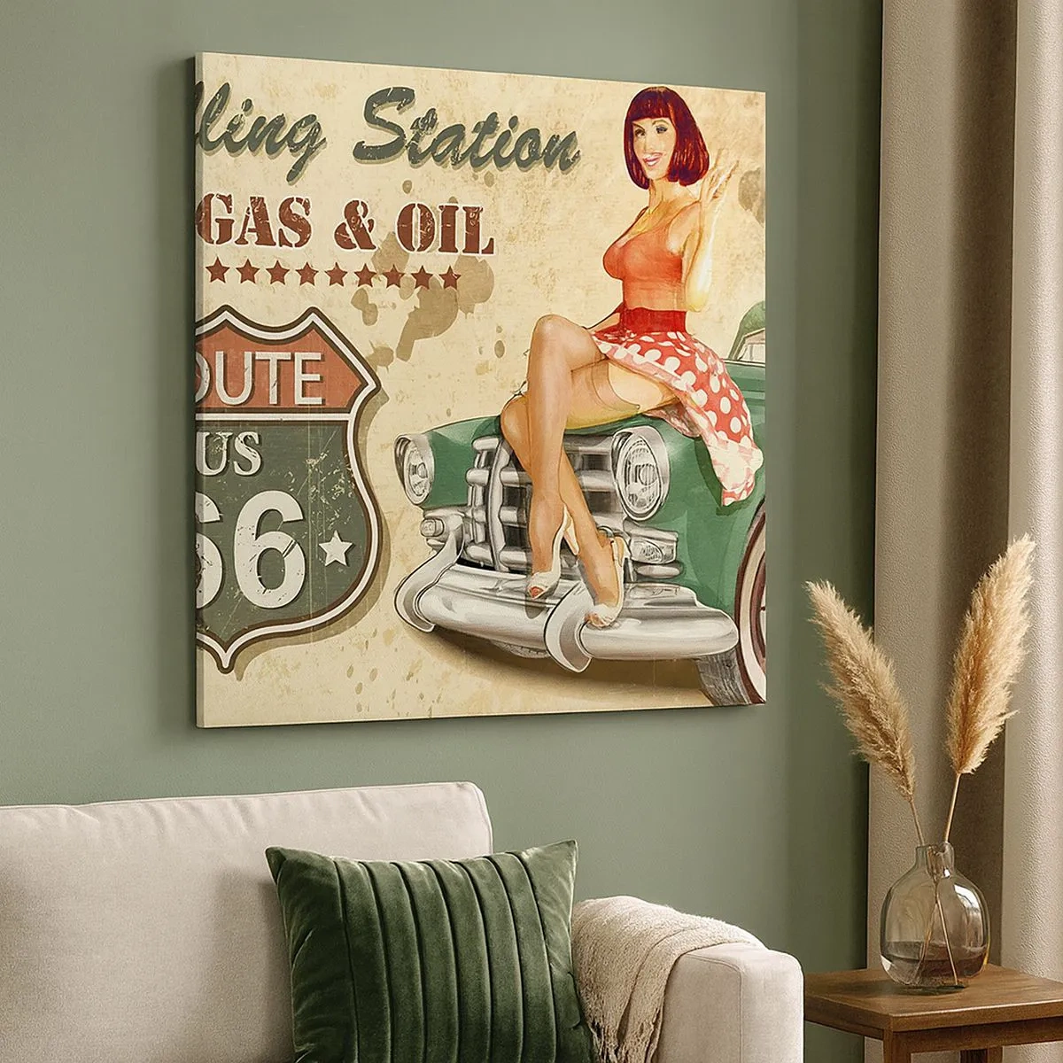 Vászonkép - A csodálatos 40-es évek. - 30x30 cm