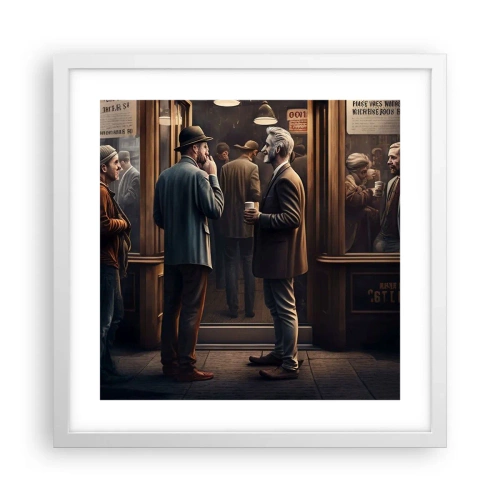 Poszter fekete keretben - A nap egy jó pillanata - 40x40 cm