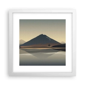 Poszter fekete keretben - Tükörreflexió - 30x30 cm