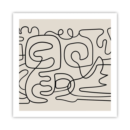 Poszter - A nyomonkövetésben - 60x60 cm