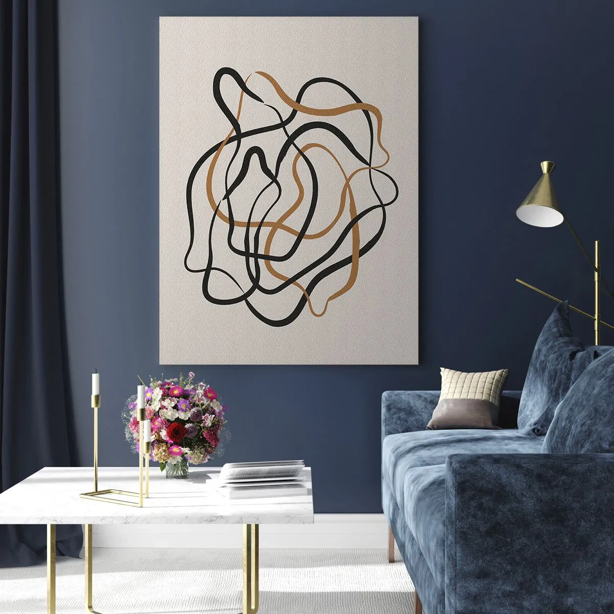 Üveg kép - Minden összezavarodott - 50x70 cm